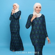 Marjan Kurung Lace Biru Galleria Boutique