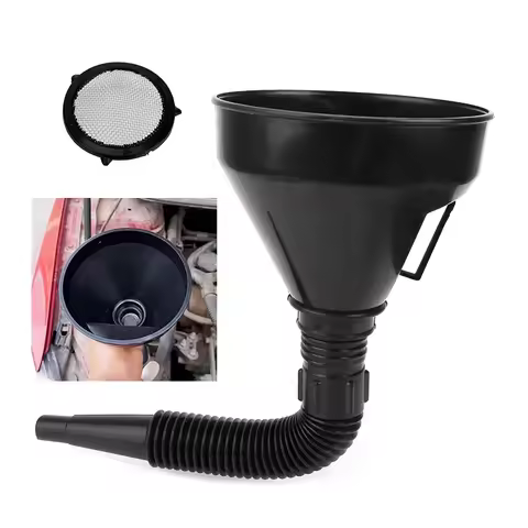 Universal Oil Funnel With Filter Pipe Handle Set Diesel Gas Fuel Filler Tools Car Accessories For Tr