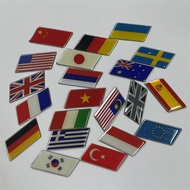 Flags of the World for Car Decoration Crystal Car Sticker Country Flag Car Label