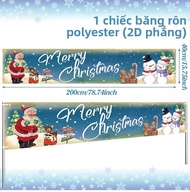 Chúc Giáng Sinh Ngoài Trời Biểu Ngữ 2025 Xmas Navidad Noel Sinh Năm Mới 2026 Đồ Trang Trí Nhà Cửa -