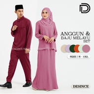 🇲🇾 DESINCE Baju Raya Baju Melayu Lelaki Modern Sedondon Series Set Baju Kurung Kedah Wanita Perempua