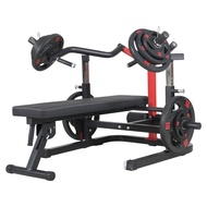 Bench Press Rack Home Foldable Fitness Chest Muscle Barbell Press Bench Safety Belt Protection Multi