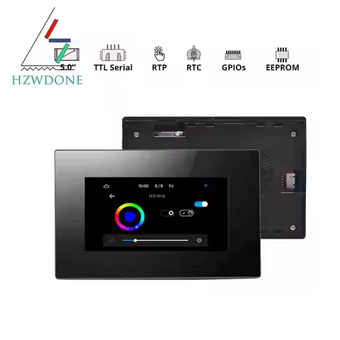 NX8048P050-011R-Y/NX8048P050-011C-Y – 5.0” Nextion Intelligent Series HMI Touch Display with enclosu