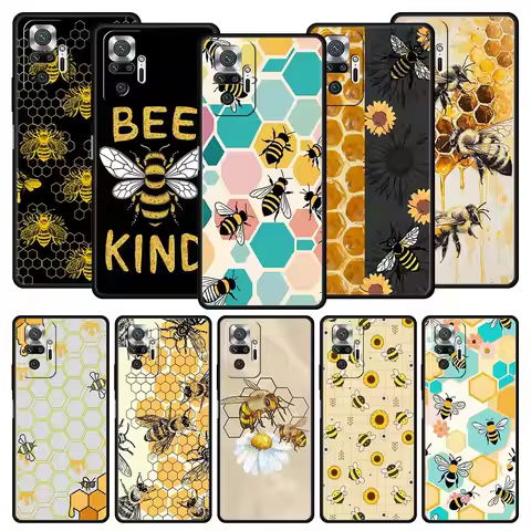 Bee Honey Phone Case For Xiaomi Redmi Note 14 13 12 5G 11 10 Pro Plus 4G 9S 9 14C 13C 12C 10C 9C 9A 