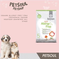 Iskhan Allergy Free 1.2kg Freshpack Iskhan Dogfood Grainfree All Stage