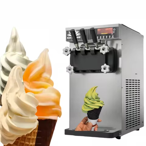 New Product Desktop Single Gelato Making Machine Hot Selling Mini Automatic Soft Rolled Ice Cream By