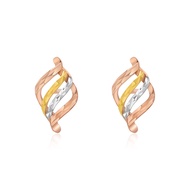 SK Jewellery 14K Gold Romantic Twirl Earrings
