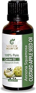 Custard Apple Seed Oil -(Annona Squamosa)- Carrier Oil 100% Pure Natural Undiluted Uncut Therapeutic