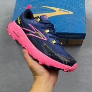 Brooks Cascadia 18 Anti-Slip Breathable Low-Top Running Shoes Blue Pink UYZY（ih)（ih)