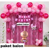 paket balon dekorasi tedhak siten / happy birthday / aqiqah
