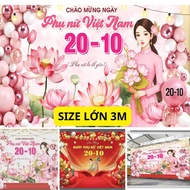 DECORATIVE DECOR PAINTINGS OF VIETNAMESE WOMEN'S DAY October 20, FESTIVAL, SCHOOL, SHARP 6D PRINTED 