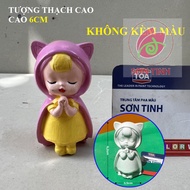 B84 Mini Prayer Baby Plaster Coloring Statue 6cm high (Color not included), children's game