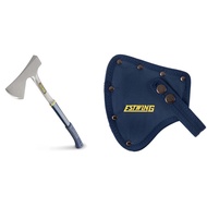 Camper's Axe - 26" Wood Splitting Tool with All Steel Construction & Shock Reduction Grip - E45A and