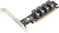 U.2 PCIE Expansion Card, PCIE to U.2 Adapter Card, PCIE X16 to 4 Port U.2 NVME SFF-8643/8639 Expansi