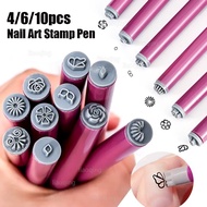 Nail Art Stamp Pen, Nail Art Flower Stamp Pen, Nail Art Pen with Different Design for Women