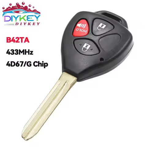 DIYKEY 3B Head Key Remote B42TA For Toyota Hilux Vigo 4Runner Fortuner 2003 2004 2005 2006 2007 2008