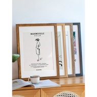 Solid Wood a4 Photo Frame Frame Wall Hanging Display Frame a3 Cardboard Picture Frame Mounting Empty