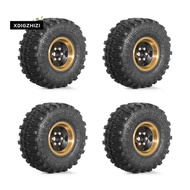 1.0Inch Metal Wheels with Tires Upgrade Hub Tyre Set for 1/18 RC Crawler Car  TRX4-M   SCX24 RC Car