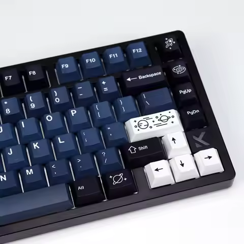 KBDiy Clone GMK Galaxy Keycap PBT Retro Keycaps For aula 60 Mechanical Keyboard Gamer Split Space Ch