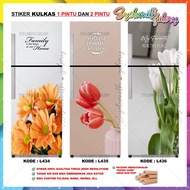 The Latest 1-door And 2-door Floral Refrigerator Stickers