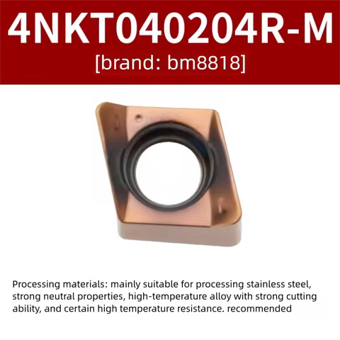 10PCS 4NKT060308 4NKT040204 Carbide Inserts 4NKT Metal Fast Feed Milling Cutter Inserts 4NKT060308R 