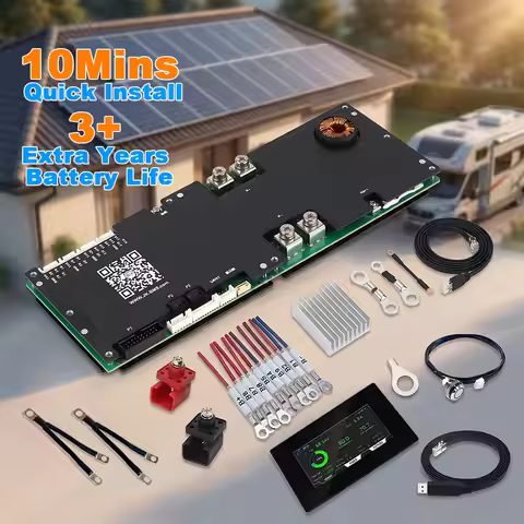 16S 48V 300A JK Smart Inverter BMS V19 with Display And Installation Kit For Lifepo4/Li-ion/LTO Home