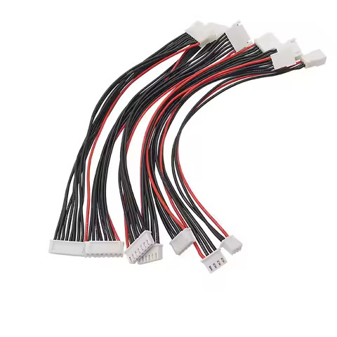 5Pcs/lot JST XH 2.54mm Pitch 2/3/4/5/6/7S 22AWG Silicone Wire Lipo Balance Wires Extension Cable Con