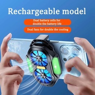FS01 Phone Cooler 600mAh Dual Fan Rechargeable Radiator Game Cooling Back Clip Wireless Mute for Sma