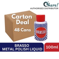 Brasso Metal Polish Brass Copper Chrome Polish 100ml [Carton Deal]