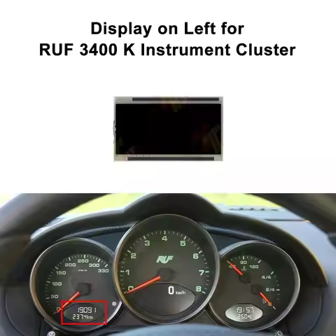 Dashboard LCD Left Side Display for Porsche 911 (997), Boxster (987), Cayman (987) Instrument