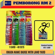 (RM2.20) OKADA LAND YARD + HOLDER / OKADA / NAME BADGE / LAND YARD + HOLDER / LANYARD + PEMEGANG