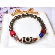 Tibetan Dzi Beads Heaven and Earth Dzi Beads 藏传老矿天地天珠 19.5x9.9mm