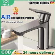 【IOI MALL】Basin Tap Faucet SUS 304 StainlessASteel Bathroom Wash Basin Tap Faucet SinkPillar Water T