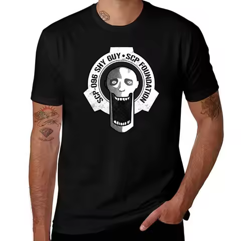 SCP-096 Shy Guy SCP Foundation T-Shirt Big and Tall Gym T-Shirt