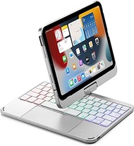 SCIMIN Keyboard Case for iPad Mini 6 | iPad Mini (6th Generation), 360 Degree Rotation Touchpad Backlit Keyboard