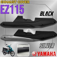 MUFFLER PROTECTOR YAMAHA EZ115 EZ 115 BLACK / SILVER MUFFLER COVER EXHAUST COVER EKZOS COVER