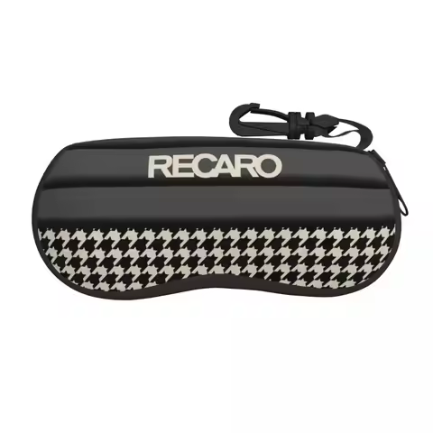 Custom Recaro Houndstooth Shell Glasses Case Unisex Fashion Eyeglasses Case Sunglasses Protector Box