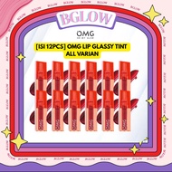 [12PCS CONTENTS] OMG Glassy Lip Tint PACKAGE 1 DOZEN Glassy Lip Tint 2g - Intense Color Lip Tint Las