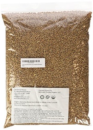 Non-gmo Certified Organic Hard Wheat Berries for Wheatgrass Juice - 5 Pounds Wheatgrass; Grind Into Whole Wheat Flour; Pet Grass; Cat Grass; Ornamental Grass for Deco ; Ornamental Wheatgrass