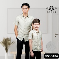 [Batik Sedondon 2/2] Pazze Printed Batik Slim Fit Short Sleeve Kids Set - 420C/432C/434C/435C C2-C4/
