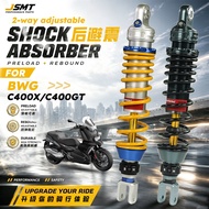 JSMT FOR BMW C400X C400GT Dual Adjustable Rear Shock Absorber Preload Rebound Scooter Modified Suspe