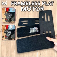 FRAMELESS NUMBER PLATE FRAMELESS NUMBER PLATE HOLDER 1 SET MOTORCYCLE