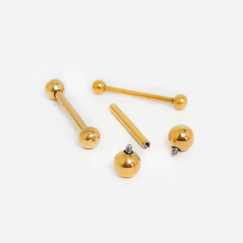 F136 Titanium Helix Piercing Barbell Balls Nipple 14G Ear Bar Stud Hinged segment 6-42mm Tragus Pier