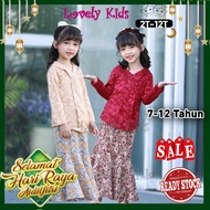 ⭐RAYA DEAL⭐[READY STOCK] 7T-12tahun SAIZ BESAR Baju Kebaya Kanak-kanak Lace Kebaya Batik Baju Raya Budak Perempuan