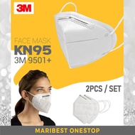 2PCS/SET 3M 9501+ KN95 FACE MASK ANTI-FOG DISPOSABLE FACE MASK 3D MASK RESPIRATOR STRONG PROTECTIVE ADULT