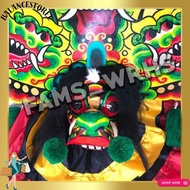 HIJAU Blitar Cat Barongan Dragon Motif Barongan Caplokan Wooden Cat Alusan Green Variation Kd 77