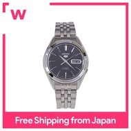 SEIKO นาฬิกาข้อมือผู้ชายระบบอัตโนมัติ,SEIKO5 SEIKO5 SNKL23J1สีดำผลิตในญี่ปุ่น
