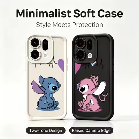 Cute Stitchs Love Shockproof Phone Case For OPPO A5 A6 Pro A5X A6X A16 A17 A54 A57 A60 A73 A77 A79 A