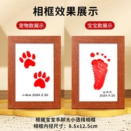 Xinpin Baby Pet Footprint Disposable Ink Pad Non-Stick Ink Hand Foot Ink Pad Souvenir Frame Gift Bab