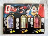 Clover 80mm Model Suit Gundam Diecast Model 梅花廠 合金 機動戰士 高達 紅彗星 大魔 套裝